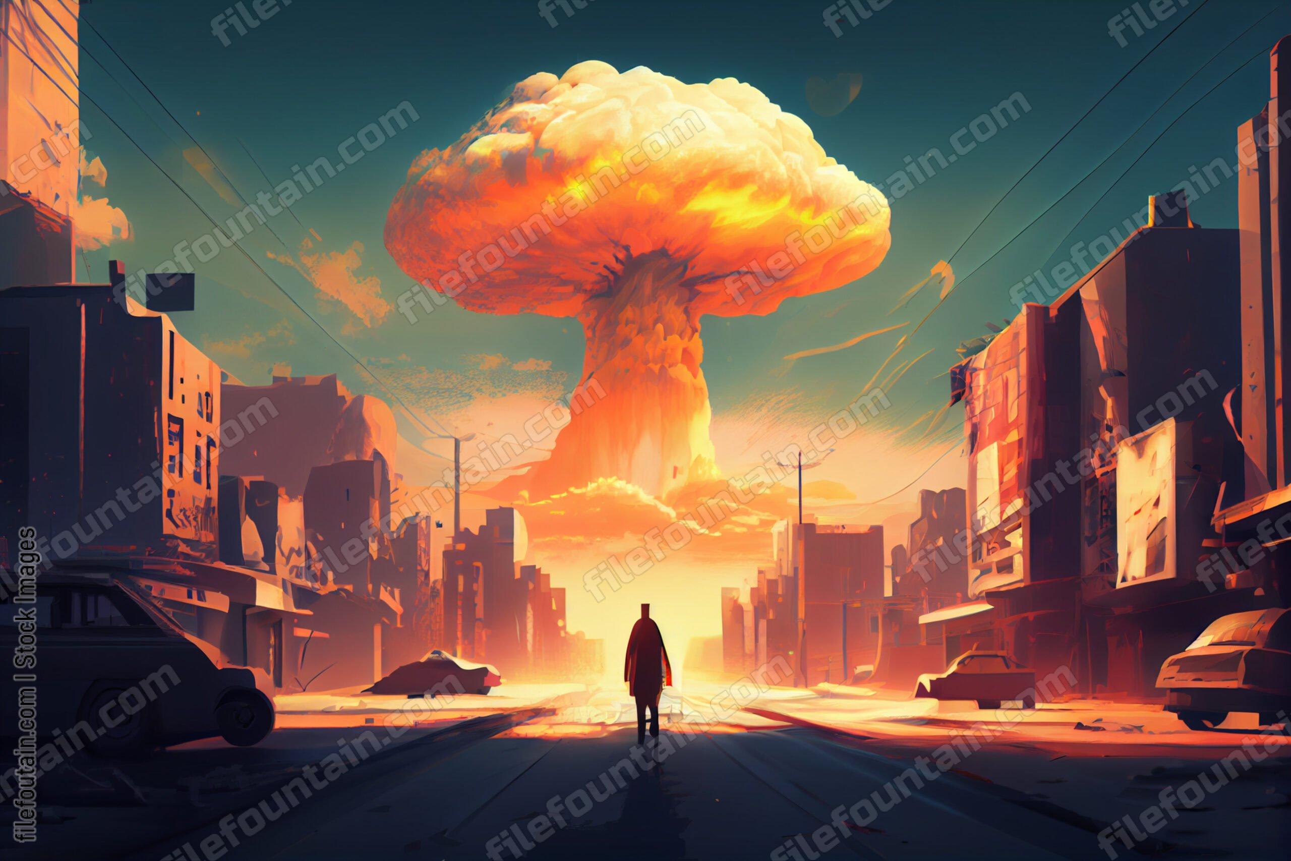 Nuclear Explosion In A City