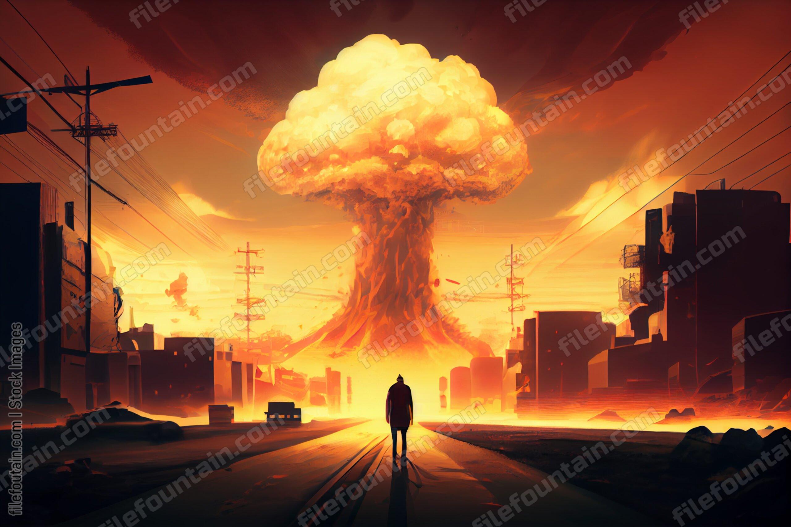 Nuclear Explosion In A City